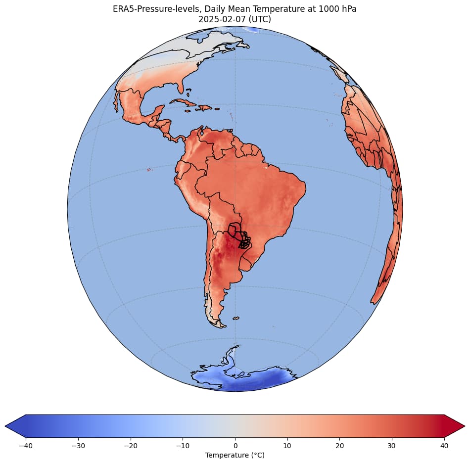 Carga de Datos NetCDF4 visualization